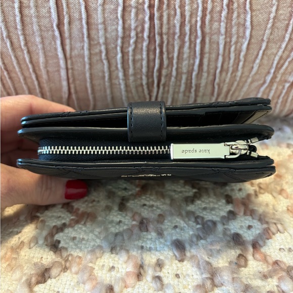 Kate Spade Quilted Black wallet - Picture 2 of 11